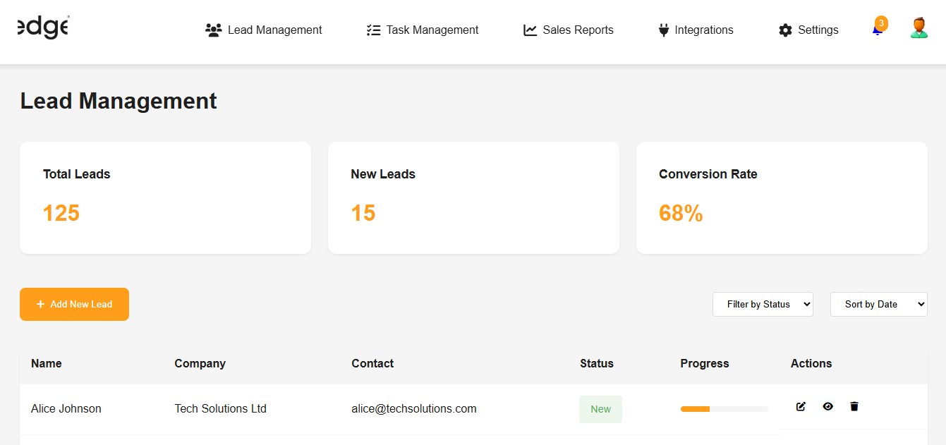 Edge by Citrus Platform Interface